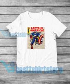Captain America Comic T-Shirt Marvel Merch S-5XL