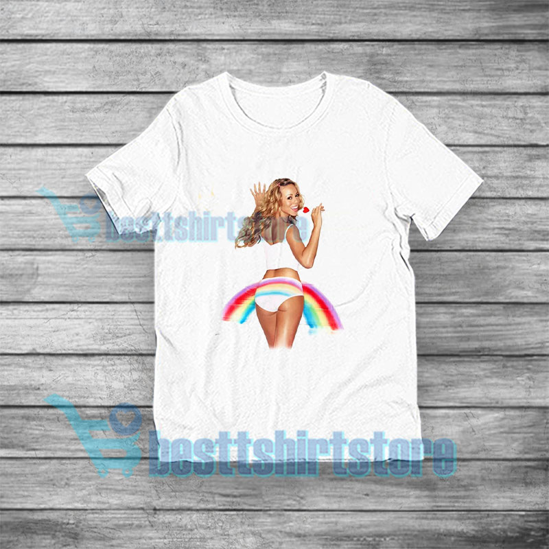 mariah carey t shirt rainbow