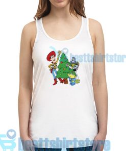 Get It Now Christmas Woody and Buzz Tank Top S - 2XL