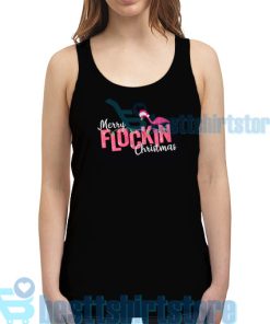 Get It Now Flamingo Christmas Tank Top for Men's and Women's S - 2XL