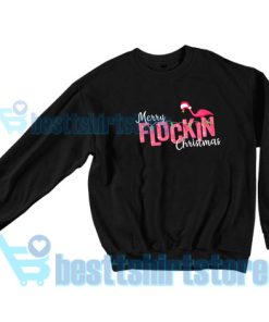 Get It Now Flamingo Christmas Sweatshirt for Men's and Women's S - 3XL