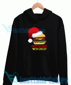 Holidays-With-Cheese-Hoodie-Black
