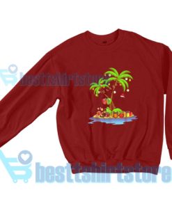 Palm-Tree-Tropical-Sweatshirt-Maroon