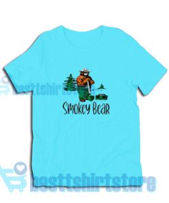 Smokey-Bear-T-Shirt-Blue