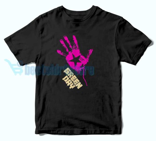 Green Day Star Hand T-Shirt