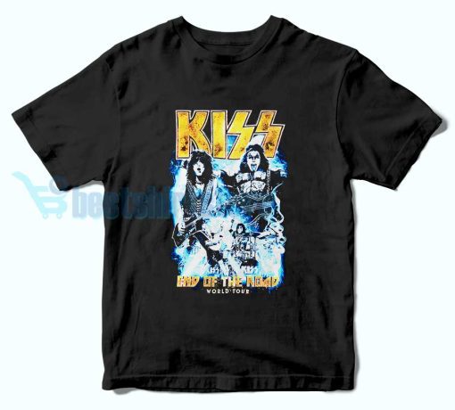 Kiss-Band-2023-Blue-Smoke-T-Shirt-ss